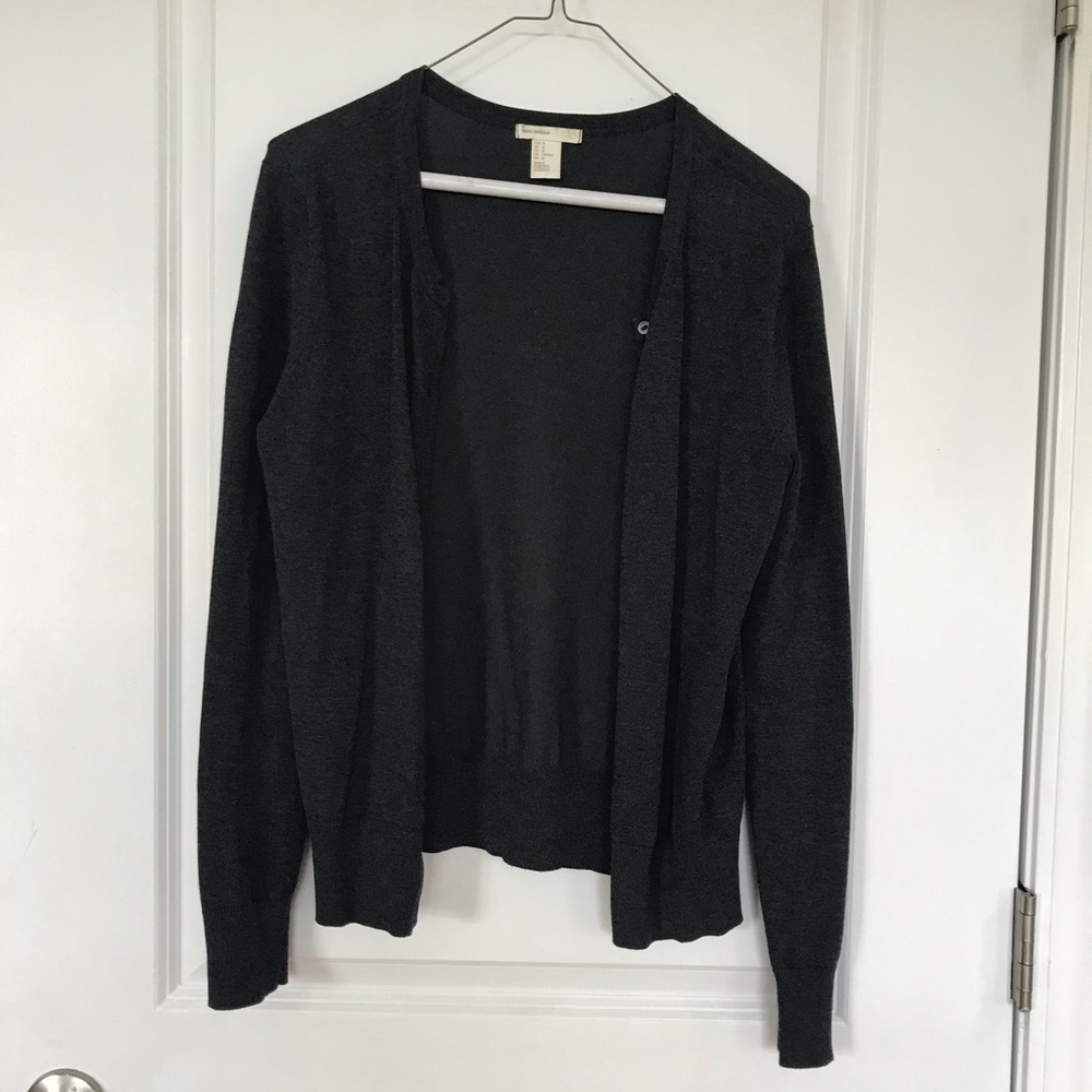 Heather grey cardigan
